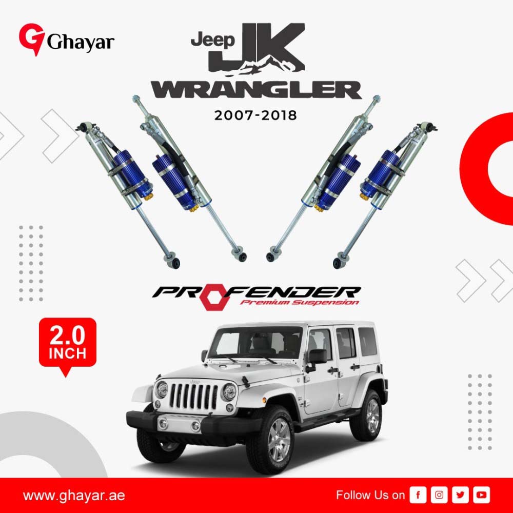 Profender 2.0 inch external cylinder JEEP JK  2007-2018
